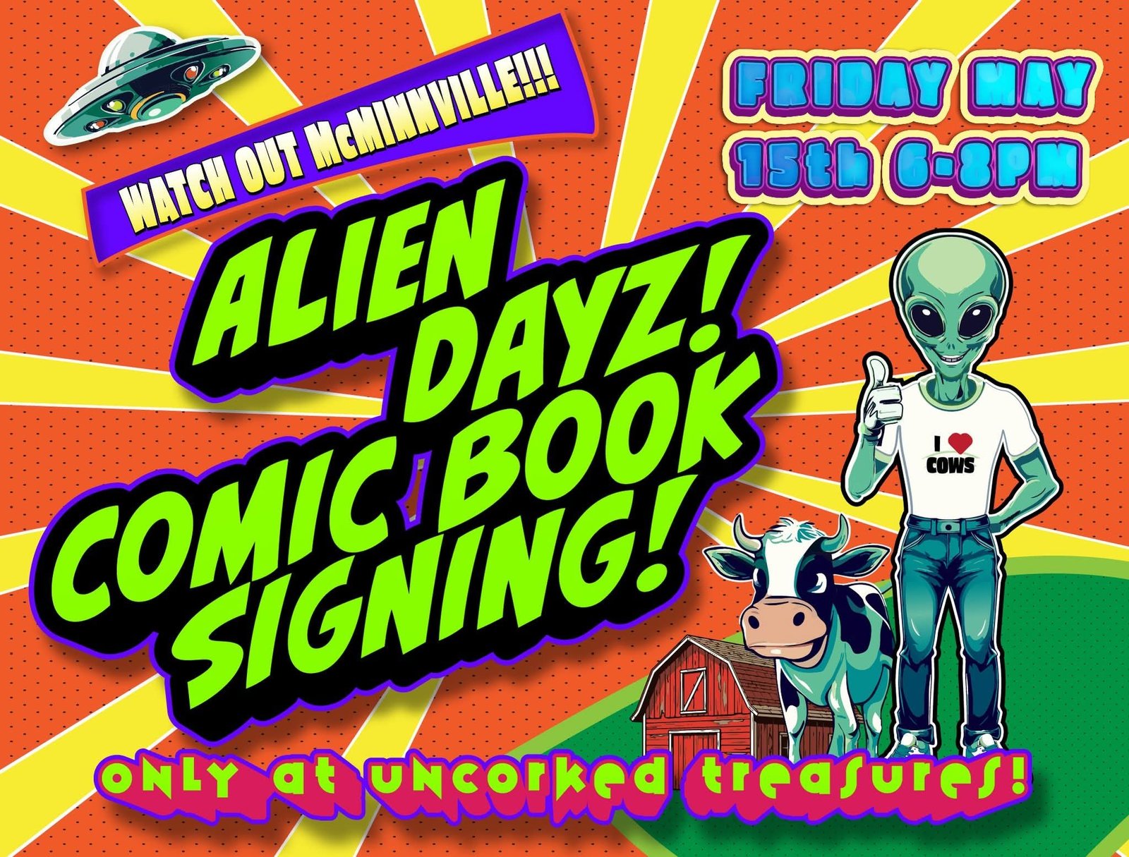 Thank you so much to everyone that came out for my first comic and signing event.
Uncorked Treasures for taking the risk and making it happen.
Geraldi's in Mac for the pizza and shoutout.
My parents for the love and stability.
You can still get a copy for $8 with random signatures hidden all weekend long.
