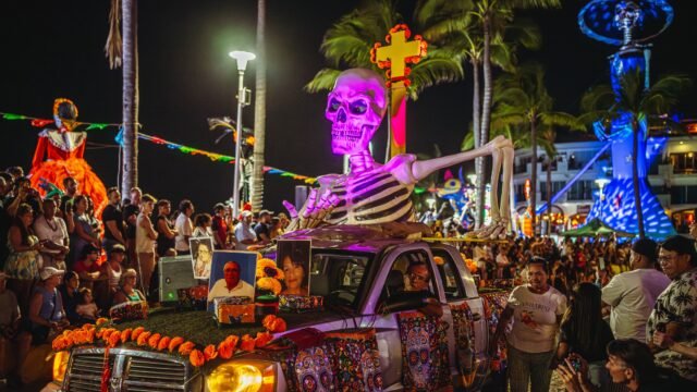 Continual Posting images from previous Dia De Los Muertos here in #puertovallarta until this years events. So many amazing floats, many just cars designed by locals in remembrance of loved ones that have moved on. Death is a celebration here and I for one love that.
