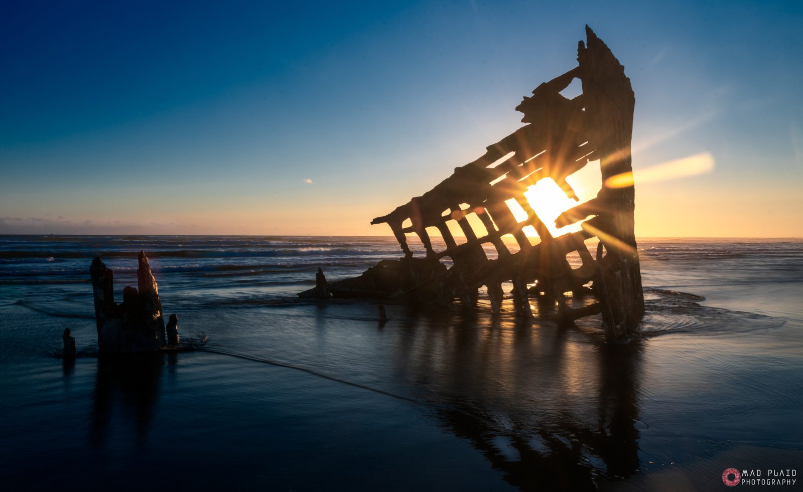 Sunset Rays Peter Iredale